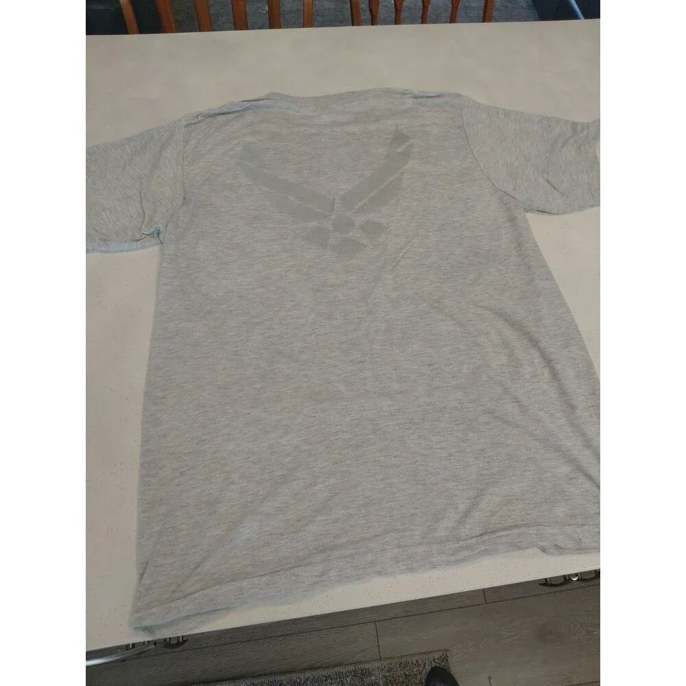 U.S. Air Force Reflective Logo Men's XL T-shirt Light Gray EUC